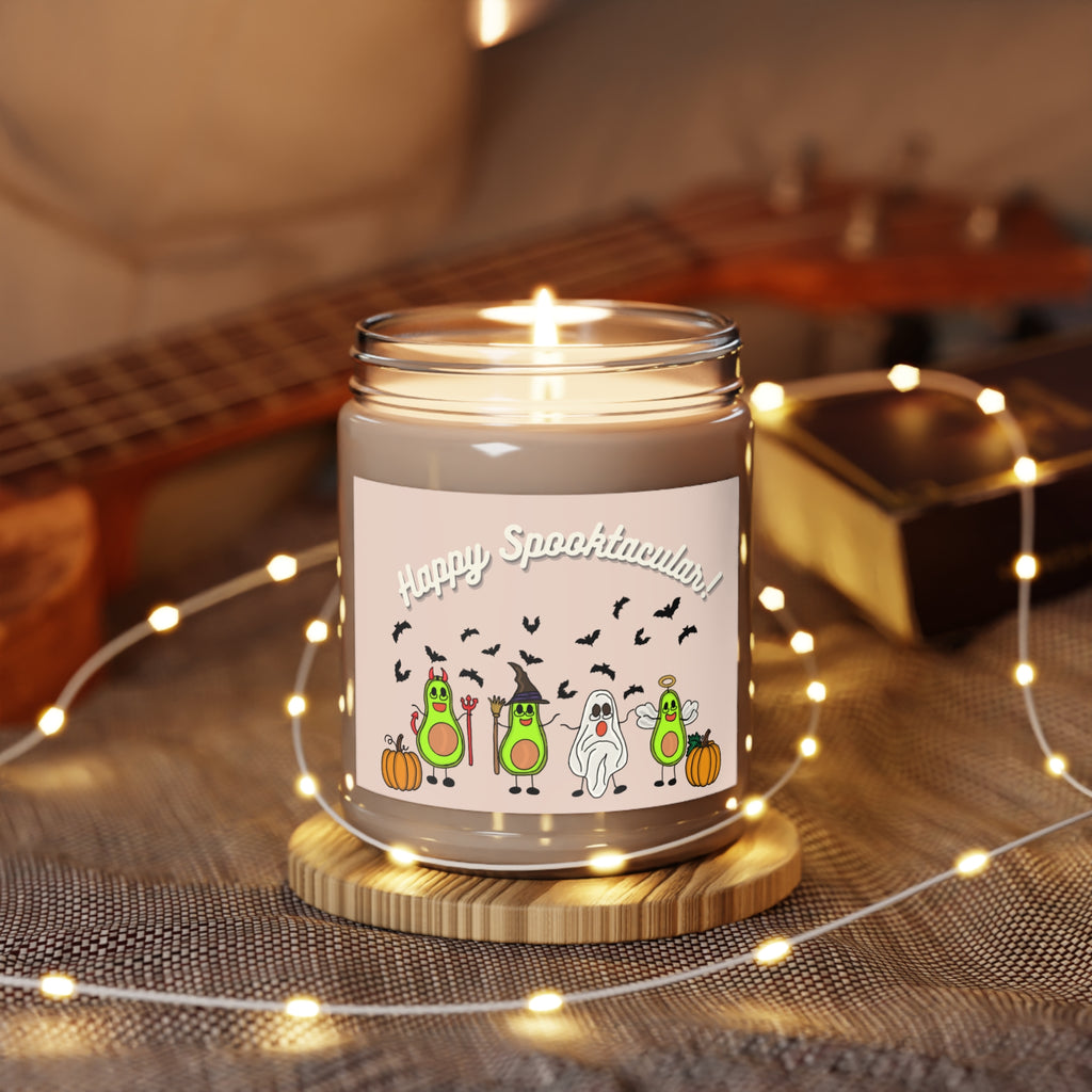 Happy Spooktacular! Halloween Avocado Soy Candle — 9oz Scented Jar