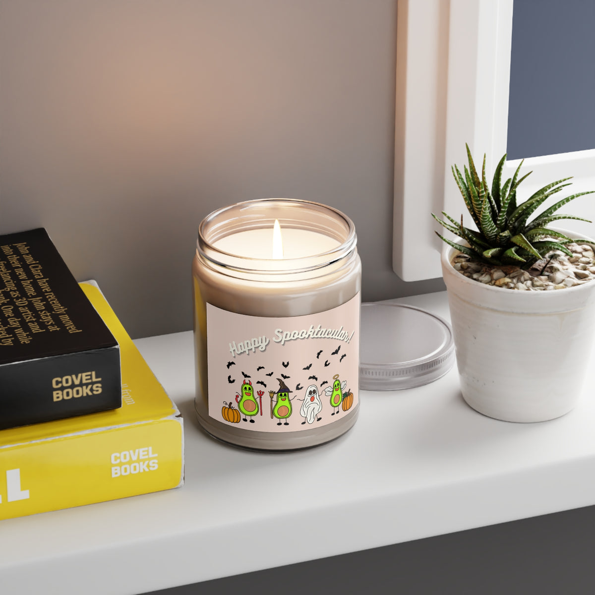 Happy Spooktacular! Halloween Avocado Soy Candle — 9oz Scented Jar